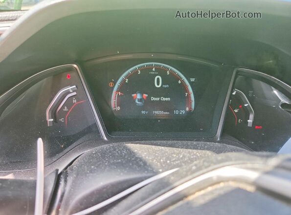 2HGFC3A53HH750062 2017 HONDA CIVIC Green Widok zestawu wskaźników