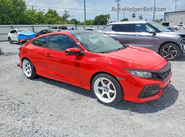 2HGFC3A53HH753527 2017 HONDA CIVIC Red Widok z przodu