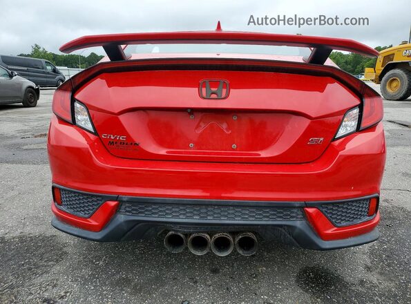 2HGFC3A53JH751931 2018 HONDA CIVIC Red Rear view