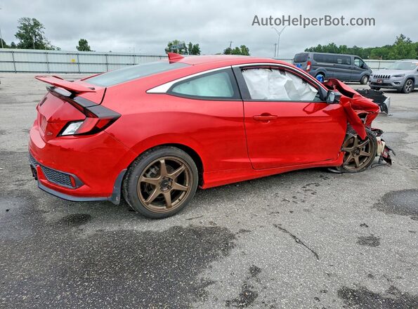 2HGFC3A53JH751931 2018 HONDA CIVIC Red Rear right