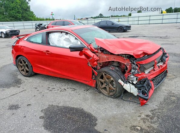 2HGFC3A53JH751931 2018 HONDA CIVIC Red Front right