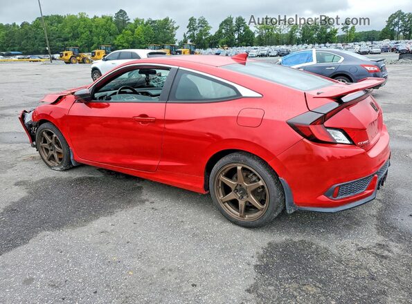 2HGFC3A53JH751931 2018 HONDA CIVIC Red Rear left