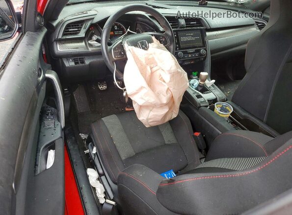 2HGFC3A53JH751931 2018 HONDA CIVIC Red Dashboard view