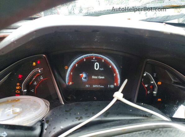 2HGFC3A53JH751931 2018 HONDA CIVIC Red Instrument cluster view
