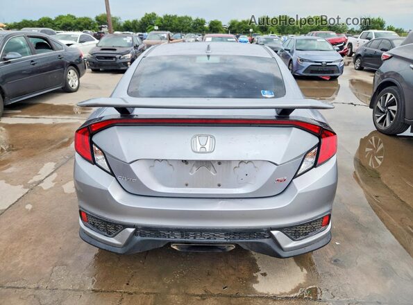 2HGFC3A53JH755719 2018 HONDA CIVIC Silver Հետևի տեսք