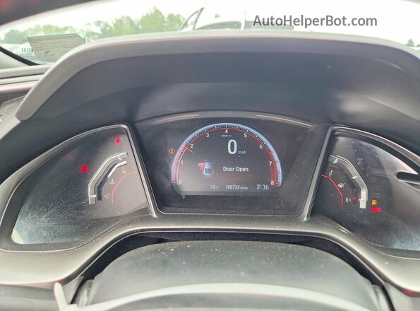 2HGFC3A54KH754662 2019 HONDA CIVIC White Widok zestawu wskaźników