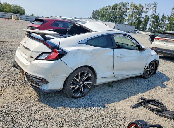 2HGFC3A55KH750085 2019 HONDA CIVIC White Rear right