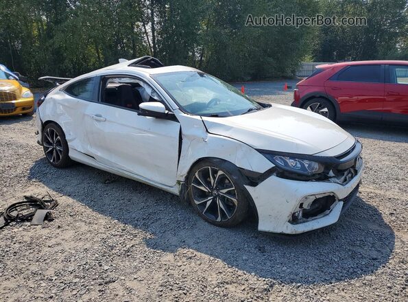 2HGFC3A55KH750085 2019 HONDA CIVIC White Front right