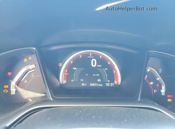2HGFC3A56HH754932 2017 HONDA CIVIC White Widok zestawu wskaźników