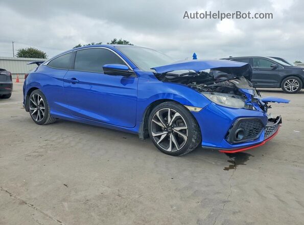 2HGFC3A57HH754275 2017 HONDA CIVIC Blue Delantero derecho