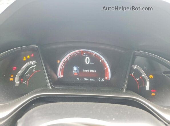 2HGFC3A57HH754275 2017 HONDA CIVIC Blue Vista del cuadro de instrumentos