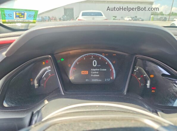 2HGFC3A57LH752146 2020 HONDA CIVIC White Вид щитка приладів