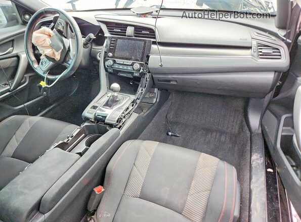 2HGFC3A59KH752129 2019 HONDA CIVIC Black წინა პანელის ხედი