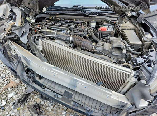 2HGFC3A59KH752129 2019 HONDA CIVIC Black უკანა სალონის ხედი