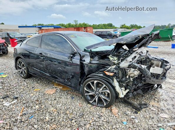 2HGFC3A59KH752129 2019 HONDA CIVIC Black წინა მარჯვენა