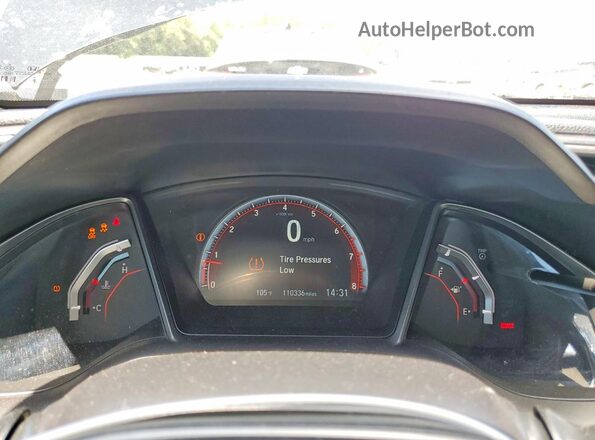 2HGFC3A5XHH751225 2017 HONDA CIVIC Black Սարքավորումների վահանակի տեսք