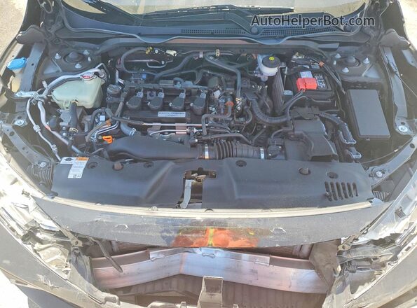 2HGFC3A5XJH757290 2018 HONDA CIVIC Black Вид задньої частини салону