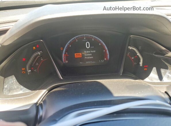 2HGFC3A5XJH757290 2018 HONDA CIVIC Black Вид щитка приладів