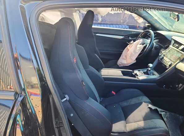 2HGFC3A5XKH750583 2019 HONDA CIVIC Black უკანა სავარძლების ხედი