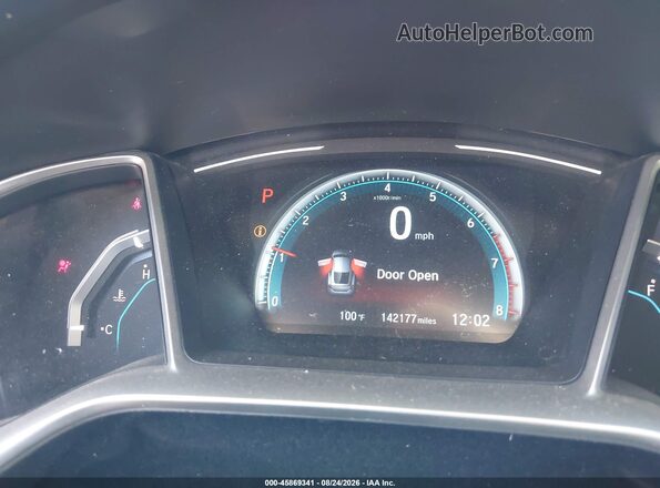 2HGFC3B30HH362302 2017 HONDA CIVIC Black უკანა სავარძლების ხედი