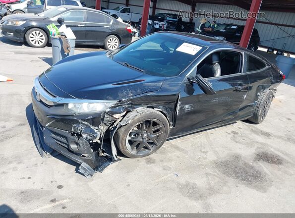 2HGFC3B30HH362302 2017 HONDA CIVIC Black წინა მარცხენა ხედი სამი მეოთხედიდან