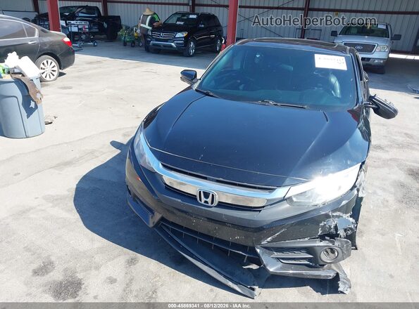 2HGFC3B30HH362302 2017 HONDA CIVIC Black უკანა სალონის ხედი