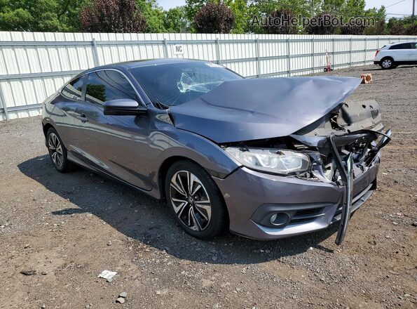 2HGFC3B31HH358436 2017 HONDA CIVIC Серый Передняя правая четверть