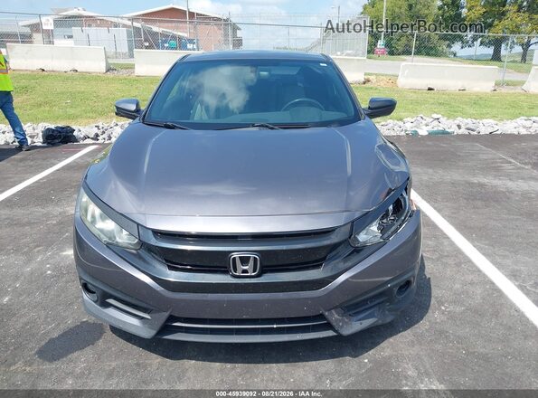 2HGFC3B31JH353498 2018 HONDA CIVIC Gray Սարքավորումների վահանակի տեսք