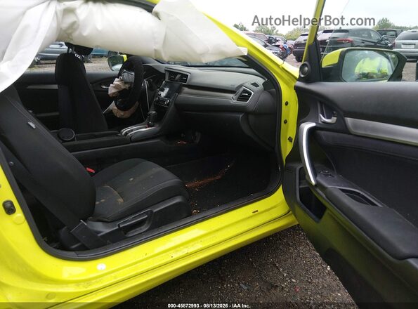 2HGFC3B31KH352689 2019 HONDA CIVIC Зеленый Вид салона спереди