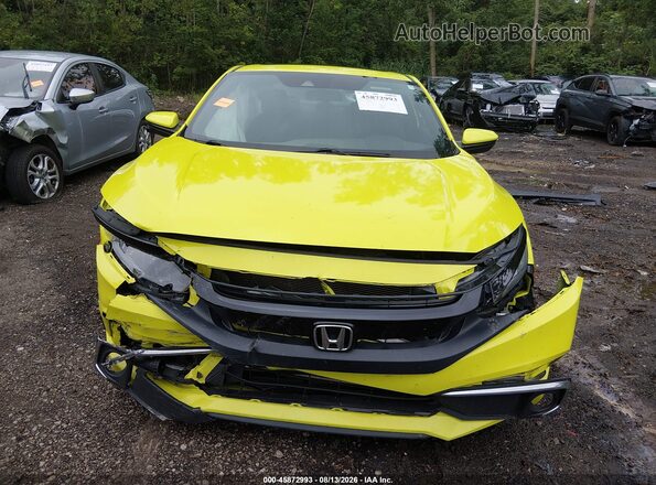 2HGFC3B31KH352689 2019 HONDA CIVIC Зеленый Вид щитка приборов