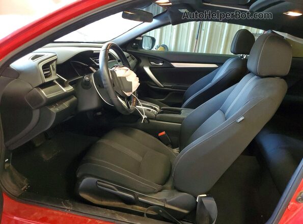 2HGFC3B31KH356175 2019 HONDA CIVIC Red წინა სალონის ხედი