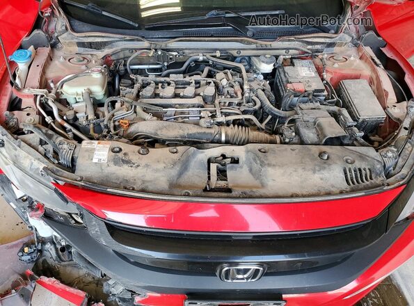 2HGFC3B31KH356175 2019 HONDA CIVIC Red უკანა სალონის ხედი