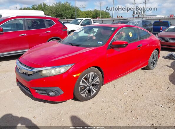 2HGFC3B35GH352279 2016 HONDA CIVIC Red Front left