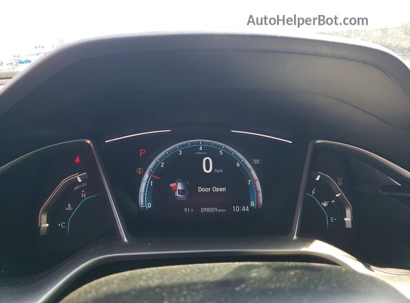 2HGFC3B35HH358584 2017 HONDA CIVIC Белый Вид щитка приборов