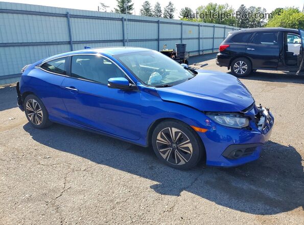 2HGFC3B36HH360490 2017 HONDA CIVIC Blue Przód prawy