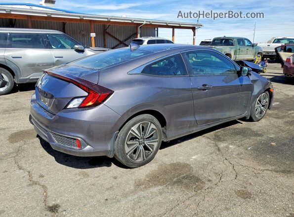 2HGFC3B37GH353336 2016 HONDA CIVIC Gray Rear right