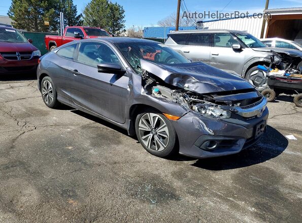 2HGFC3B37GH353336 2016 HONDA CIVIC Gray Front right