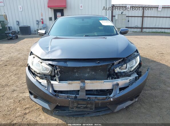 2HGFC3B37HH361308 2017 HONDA CIVIC Gray Սարքավորումների վահանակի տեսք