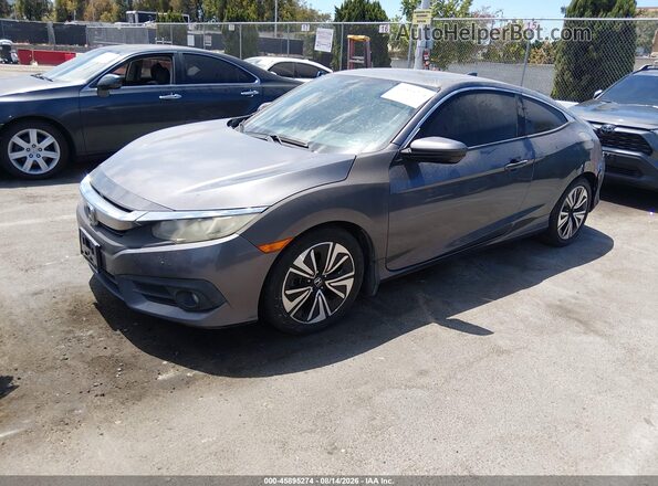 2HGFC3B38GH359694 2016 HONDA CIVIC Gray Przód lewy