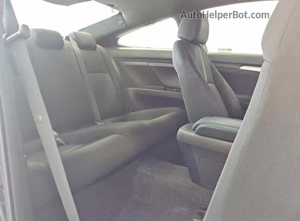 2HGFC3B38KH354231 2019 HONDA CIVIC Black Հետևի նստատեղերի տեսք