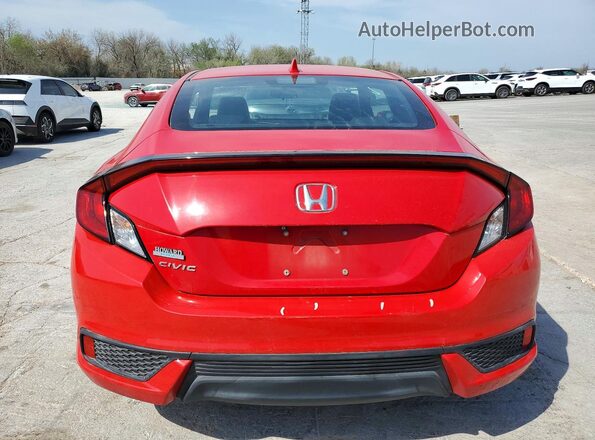 2HGFC3B39GH361728 2016 HONDA CIVIC Красный Вид сзади