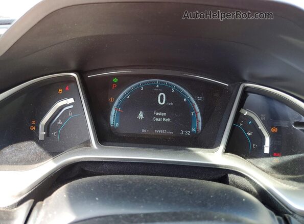 2HGFC3B39GH361728 2016 HONDA CIVIC Красный Вид щитка приборов