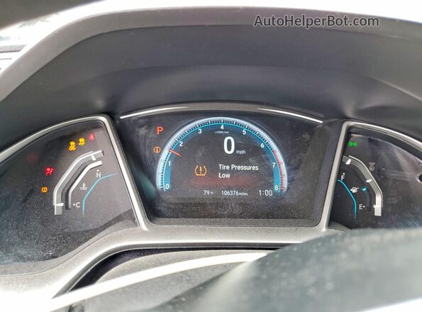 2HGFC3B39GH362359 2016 HONDA CIVIC White ხელსაწყოთა პანელის ხედი