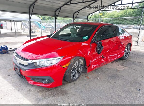 2HGFC3B39JH351370 2018 HONDA CIVIC Red Vista tres cuartos delantera izquierda