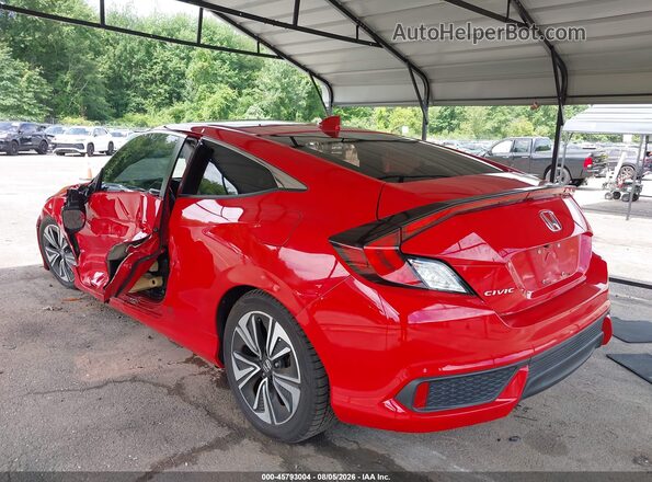 2HGFC3B39JH351370 2018 HONDA CIVIC Red Trasero izquierdo