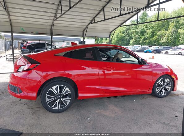 2HGFC3B39JH351370 2018 HONDA CIVIC Red Vista interior trasera