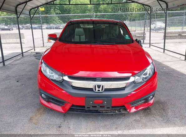 2HGFC3B39JH351370 2018 HONDA CIVIC Red Vista del cuadro de instrumentos