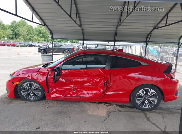 2HGFC3B39JH351370 2018 HONDA CIVIC Red Vista interior de 360 grados