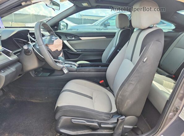 2HGFC3B3XGH350687 2016 HONDA CIVIC Gray Widok tylnych siedzeń