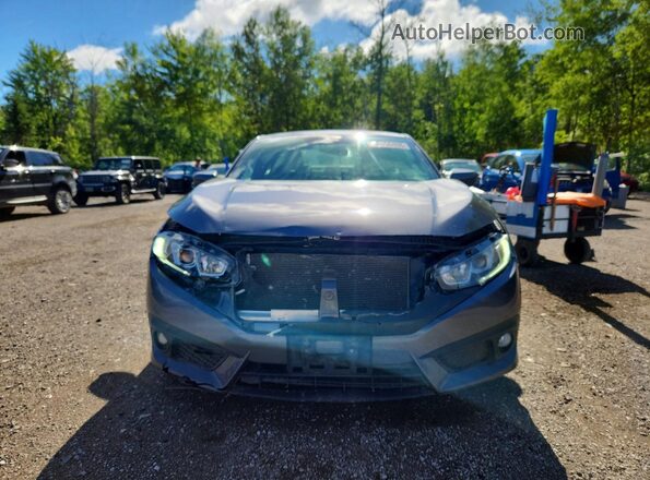 2HGFC3B41JH451178 2018 HONDA CIVIC Gray წინა ხედი